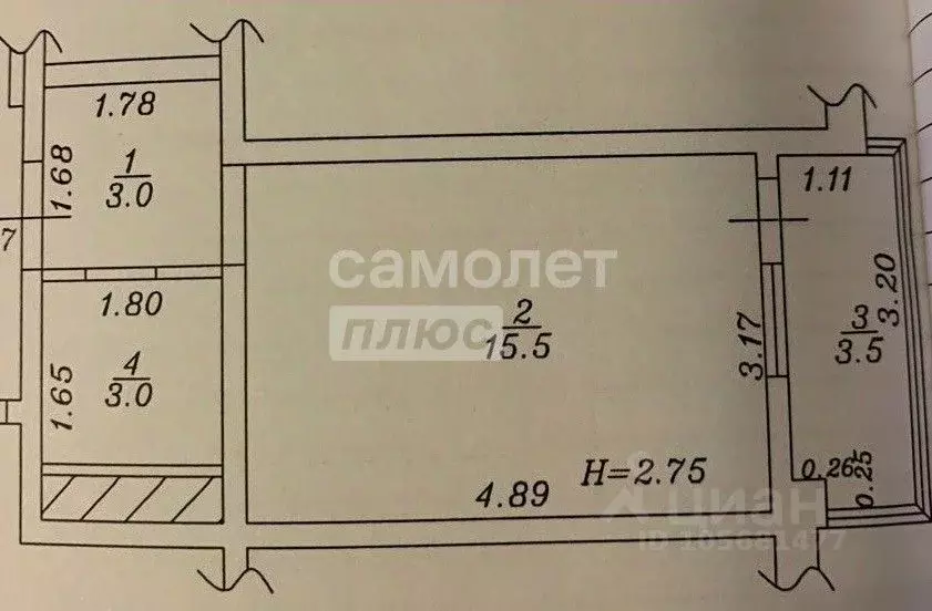 Студия Краснодарский край, Анапа Анапское ш., 24к5 (25.0 м) - Фото 2