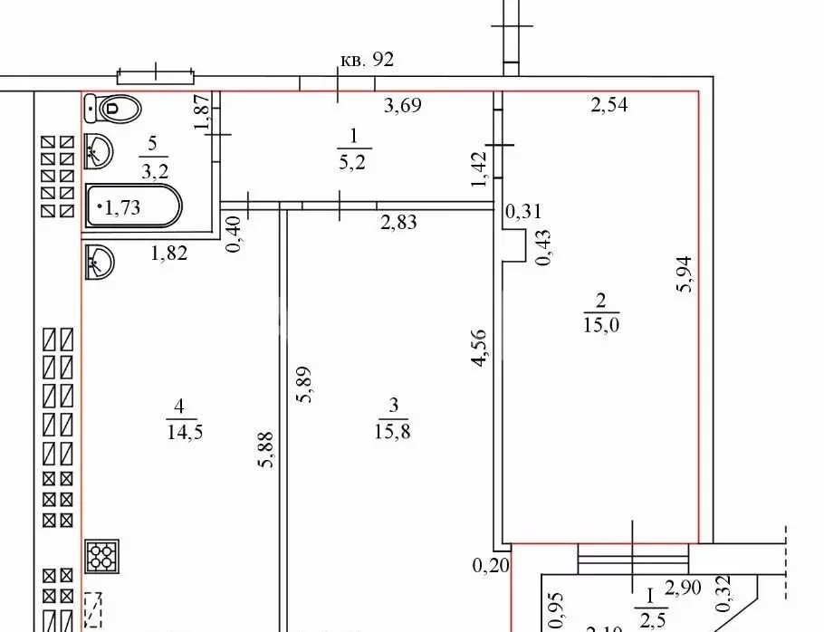 2-комнатная квартира: Шахты, переулок Бродского, 10 (53.7 м) - Фото 1