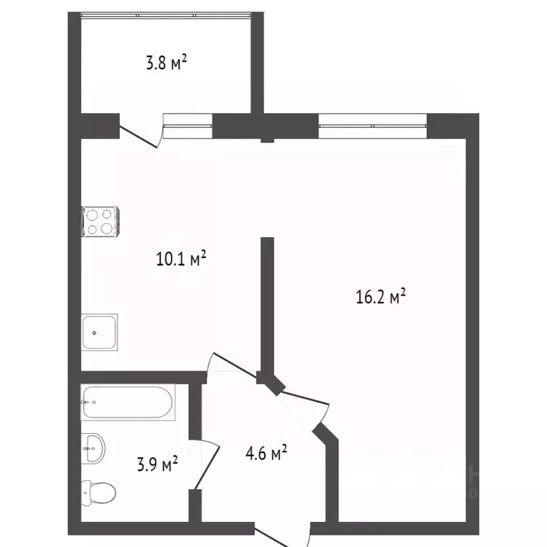 1-к кв. Костромская область, Кострома ул. Художников Шуваловых, 5 ... - Фото 1