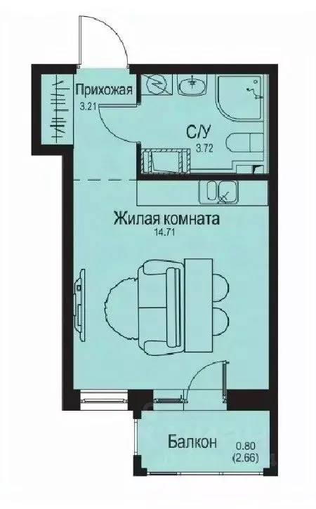 Студия Ленинградская область, Всеволожский район, Заневское городское ... - Фото 0