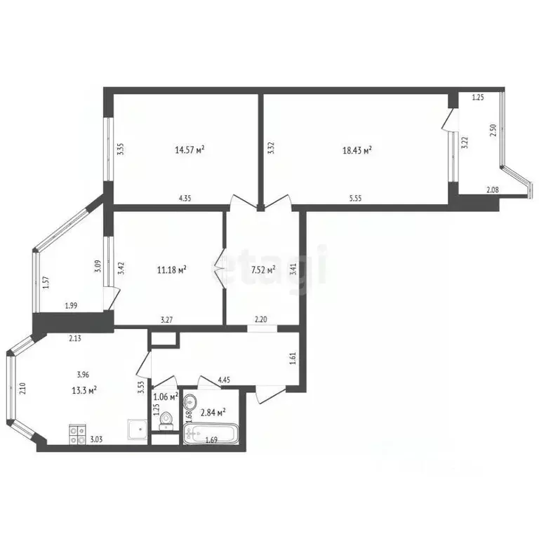 3-к кв. Московская область, Одинцовский городской округ, с. Немчиновка ... - Фото 1