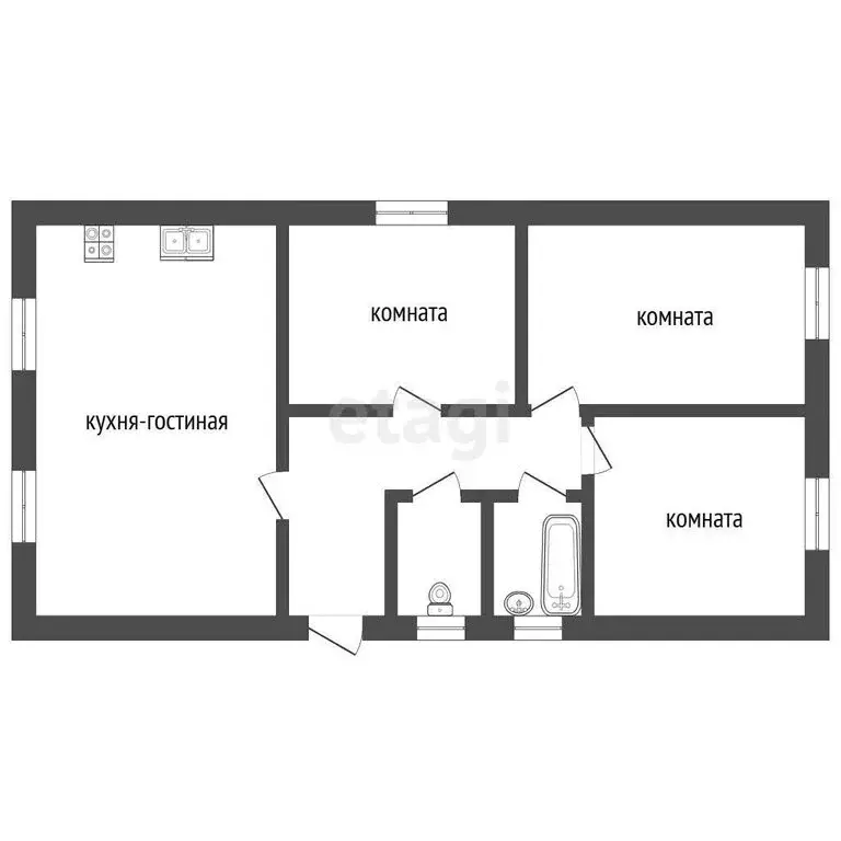 Дом в Заводоуковск, Колмаковская улица (90 м) - Фото 1