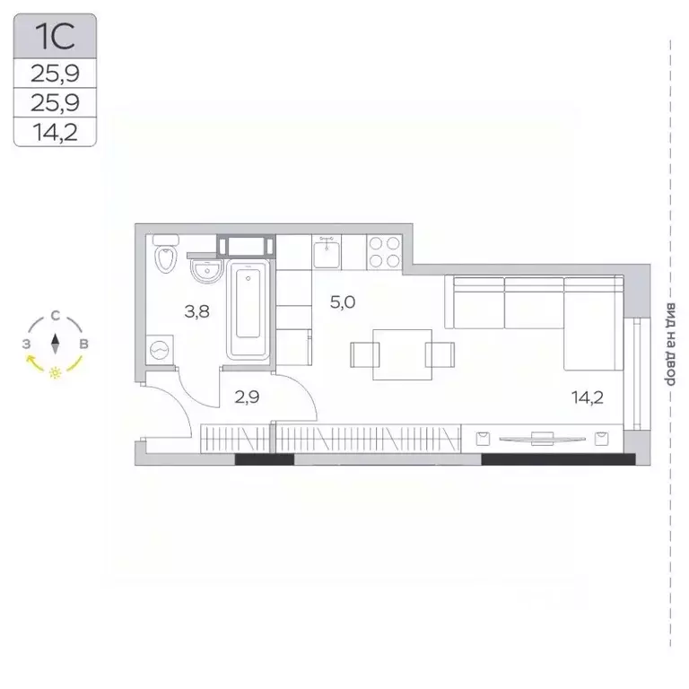 Студия Московская область, Мытищи городской округ, д. Пирогово ул. ... - Фото 0