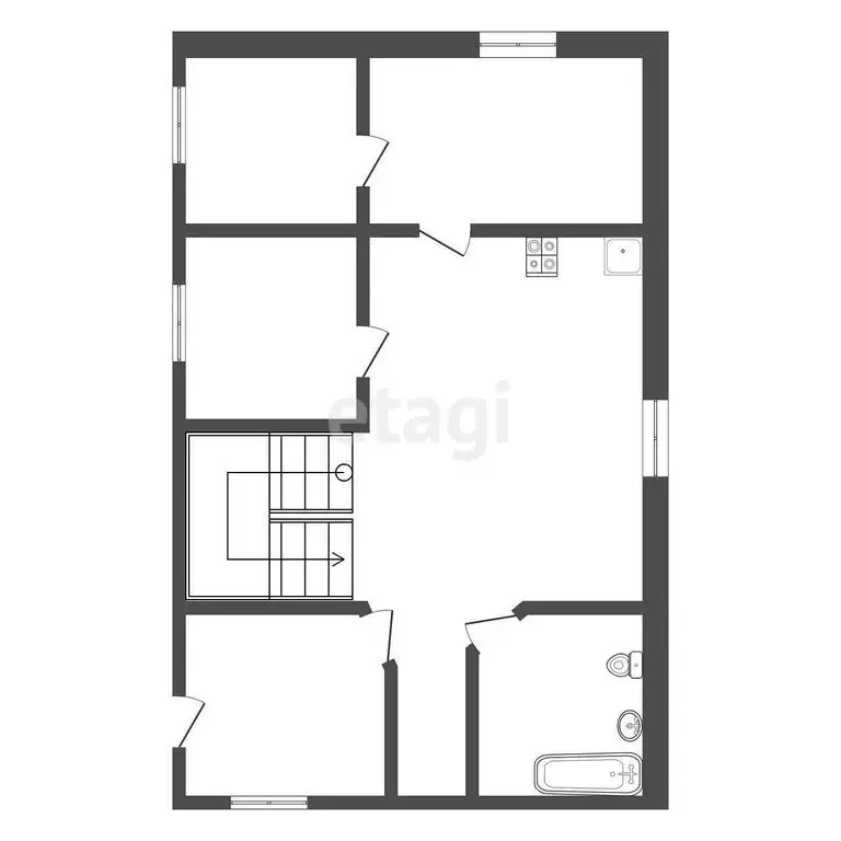 Дом в Узловая, Северная улица (71.3 м) - Фото 1