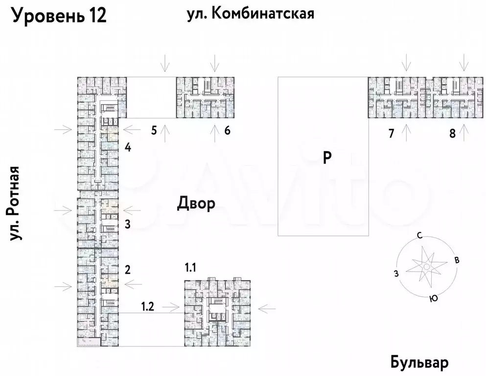 2-к. квартира, 40,1 м, 12/21 эт. - Фото 1