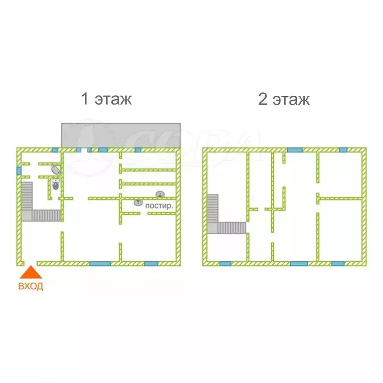 Дом в Тюменская область, село Нижняя Тавда (437 м) - Фото 1