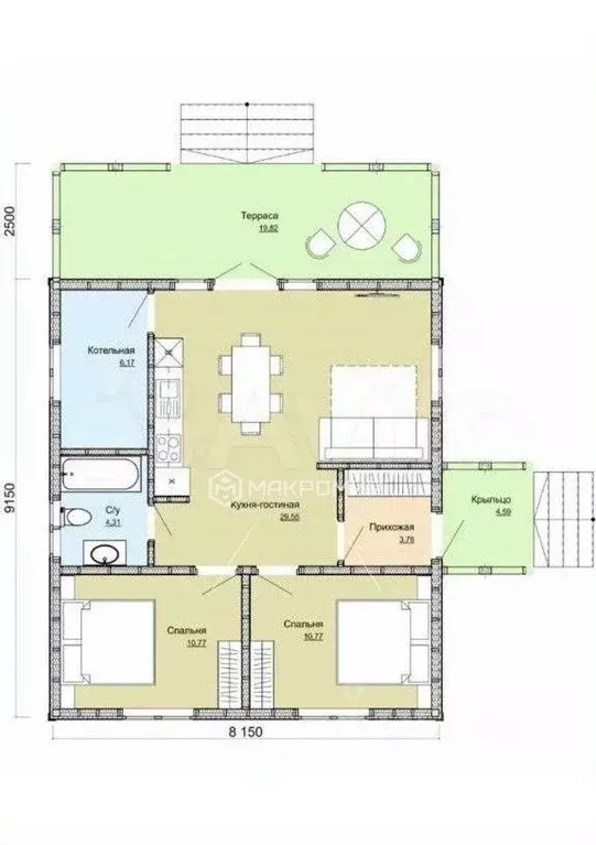 Дом в Кировская область, Слободской район, Ленинское с/пос, д. Луза ... - Фото 2