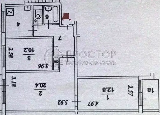 3-к кв. Москва ул. Молдагуловой, 30 (60.0 м) - Фото 1