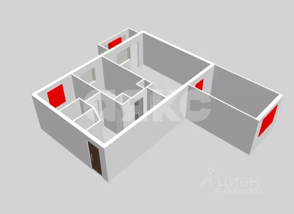 3-к кв. Крым, Симферополь ул. Ростовская, 14 (59.0 м) - Фото 2