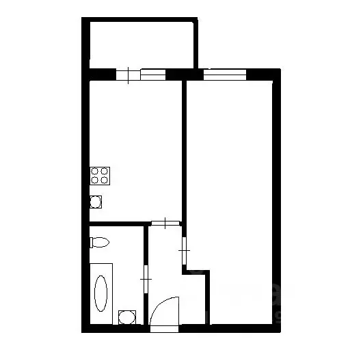 1-к кв. Башкортостан, Уфа Революционная ул., 96/5 (45.0 м) - Фото 1