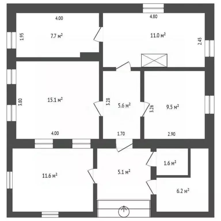 Дом в Крым, Кировский район, с. Золотое Поле ул. Мичурина (73 м) - Фото 2