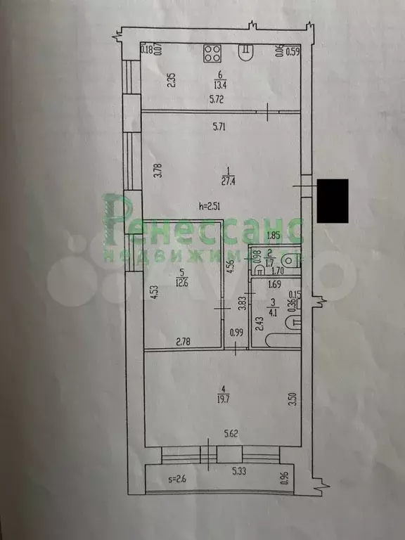 3-к. квартира, 79 м, 10/12 эт. - Фото 0