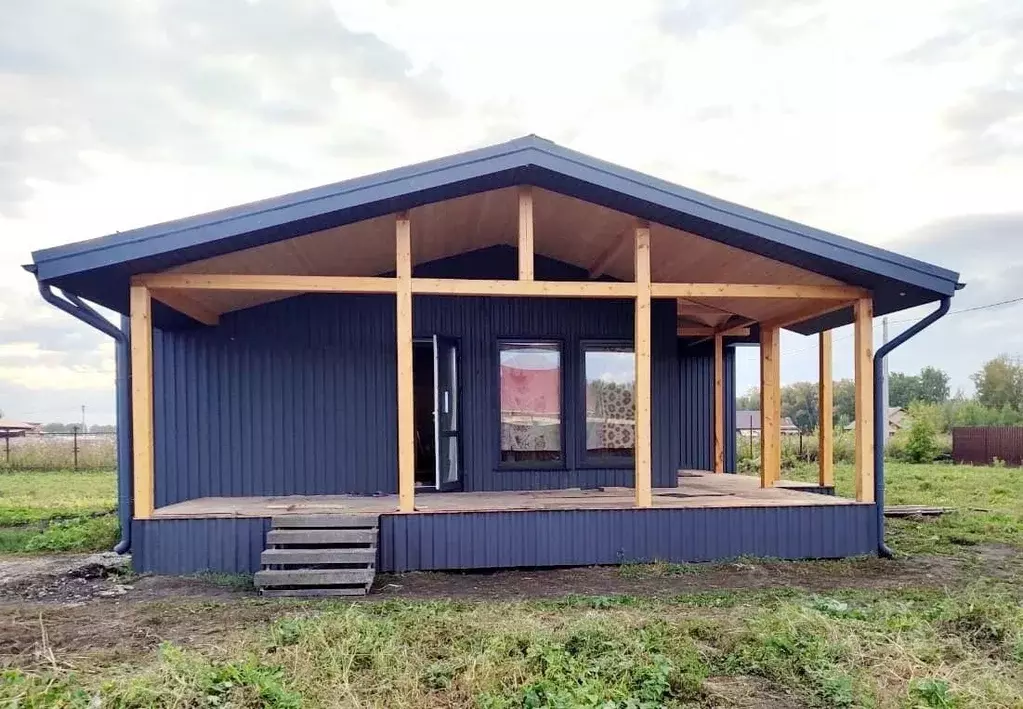 Дом в Омская область, Омский район, с. Пушкино Степная ул. (100 м) - Фото 2