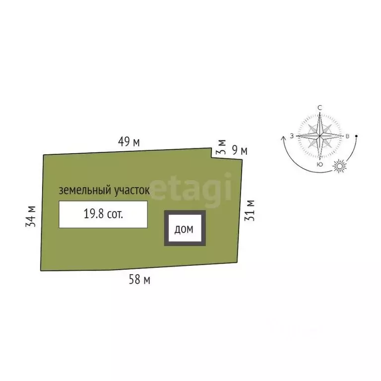 Дом в Красноярский край, Казачинско-Пировский муниципальный округ, с. ... - Фото 2