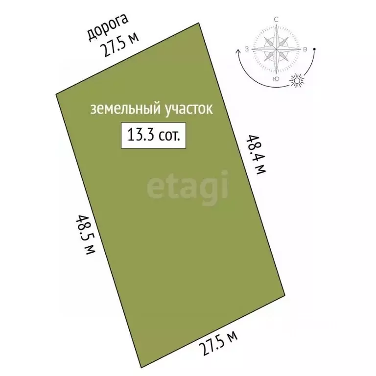 Участок в Марий Эл, Медведевский район, Кузнецовское с/пос, д. Ким  ... - Фото 2