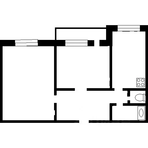 2-к кв. Хакасия, Черногорск ул. Калинина, 22 (51.0 м) - Фото 1