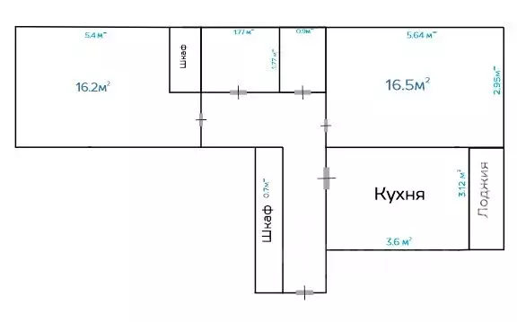 2-к кв. Москва ул. Обручева, 5 (58.3 м) - Фото 2