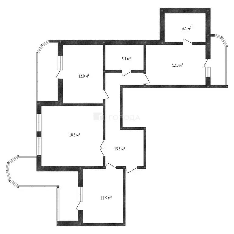3-комнатная квартира: Барнаул, улица Антона Петрова, 235Б (96 м) - Фото 2