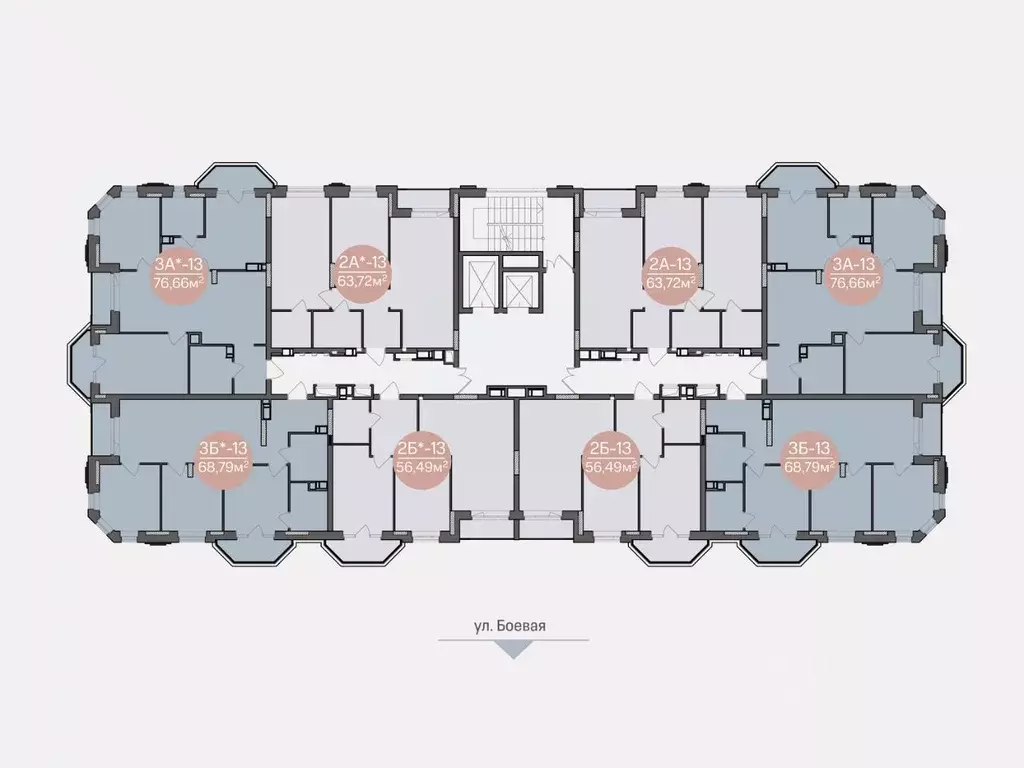 2-к кв. Астраханская область, Астрахань Боевая ул., 50А (56.49 м) - Фото 2