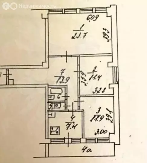 3-комнатная квартира: Москва, улица Лётчика Бабушкина, 37к2 (72.4 м) - Фото 0