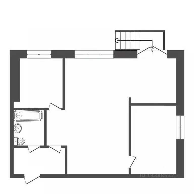 3-к кв. Красноярский край, Красноярск ул. Дубровинского, 76 (42.5 м) - Фото 2