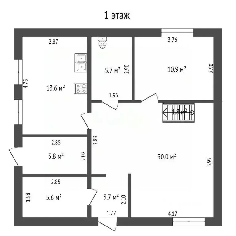 Дом в Пермский край, Куединский муниципальный округ, с. Урталга ул. ... - Фото 2