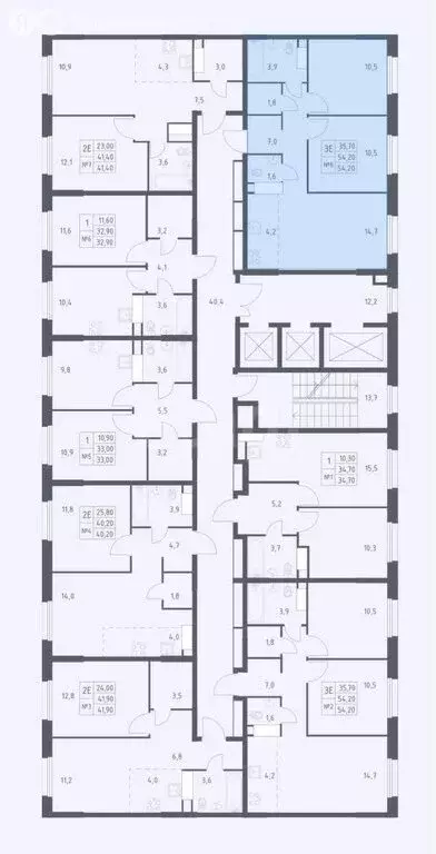 3-комнатная квартира: Столбово, ЖК Эко Бунино, 15 (54.2 м) - Фото 0