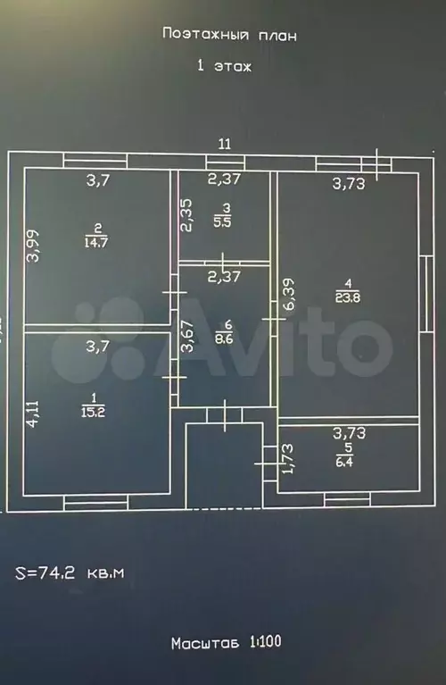 Дом 74,2 м на участке 6 сот. - Фото 0