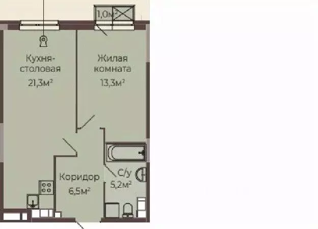 1-к кв. Нижегородская область, Нижний Новгород Соцгород жилрайон, 1-й ... - Фото 1