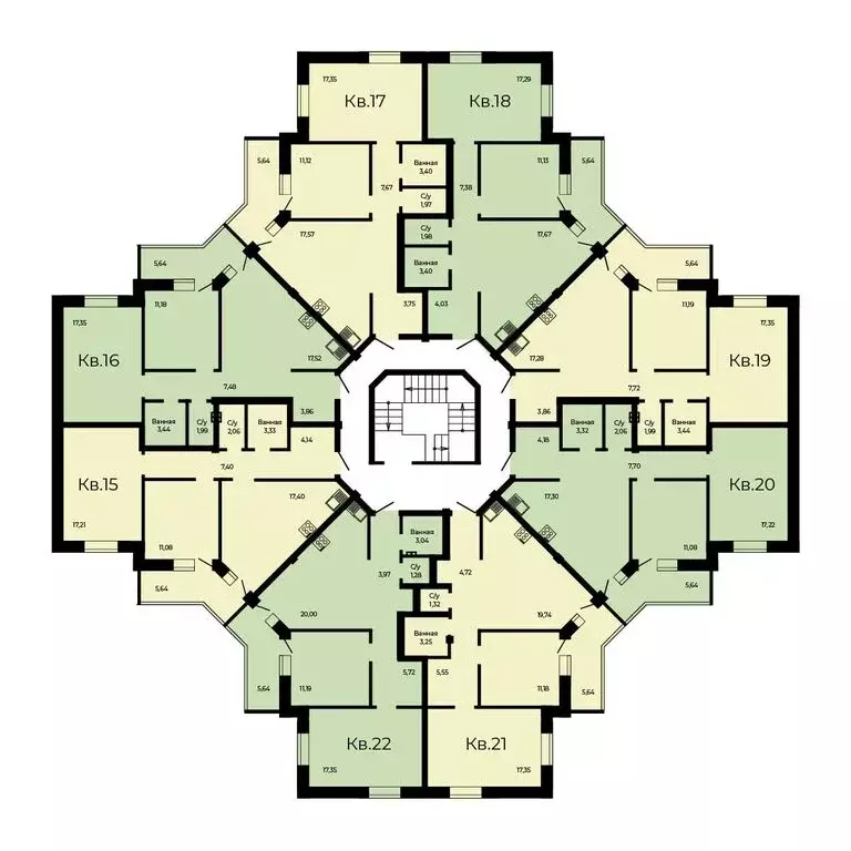 2-комнатная квартира: Заречный, коттеджный посёлок Солнечный, ... - Фото 2