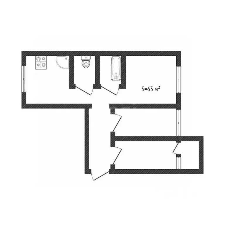 3-к кв. Алтайский край, Бийск Советская ул., 216 (63.0 м) - Фото 2
