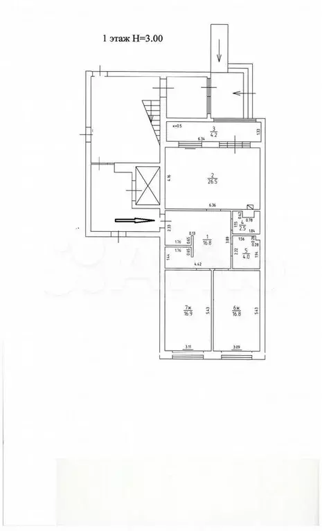 2-к. квартира, 83,5 м, 1/4 эт. - Фото 0