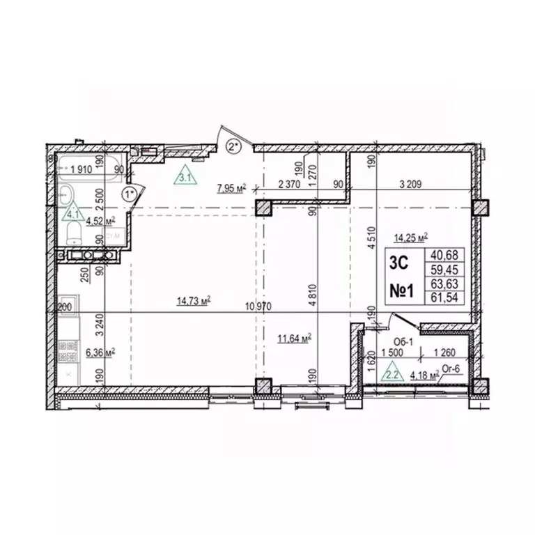 3-к кв. Приморский край, Уссурийск Семь Ветров мкр, Уссури Парк жилой ... - Фото 1