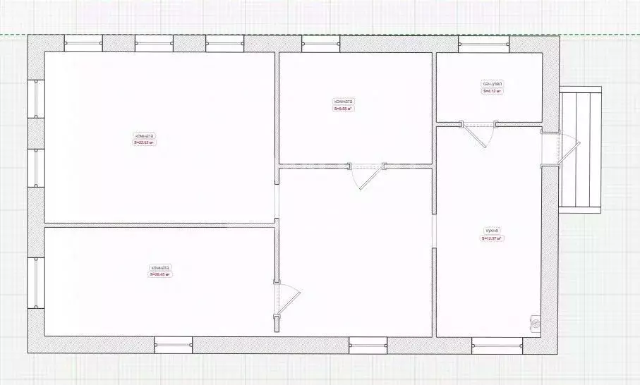 Дом в Омская область, Омск Порт-Артур мкр, ул. Московская (84 м) - Фото 2