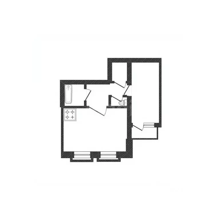 2-к кв. Смоленская область, Смоленск ул. Отрадная, 1 (68.1 м) - Фото 2