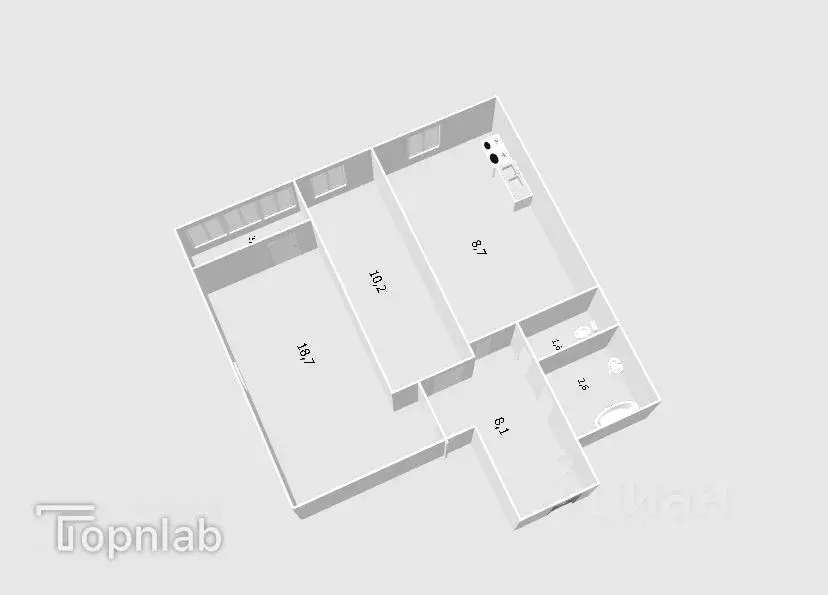 2-к кв. Башкортостан, Уфа Дема жилрайон, Экогород Яркий мкр, ул. ... - Фото 1