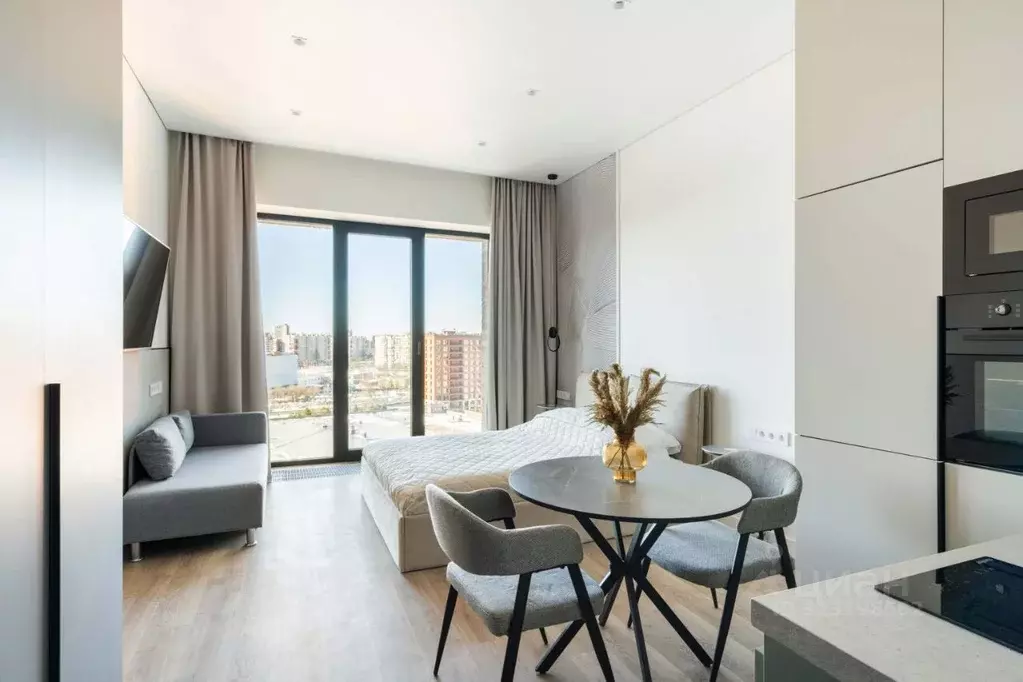 Студия Санкт-Петербург наб. Макарова, 58 (29.0 м) - Фото 1