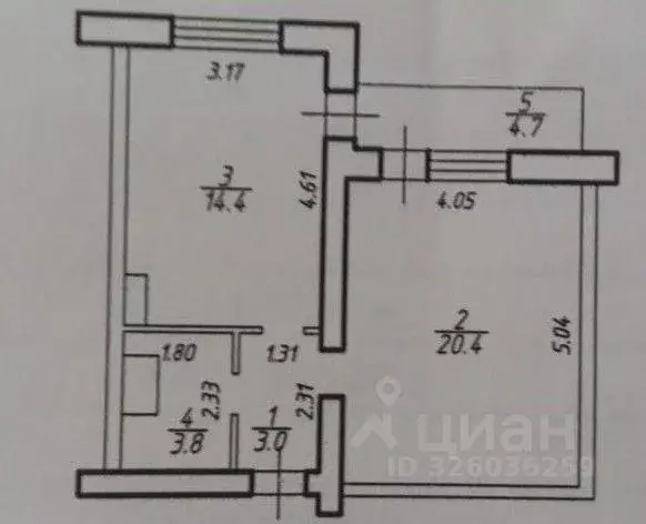1-к кв. Ставропольский край, Ставрополь ул. Доваторцев, 90/5 (46.3 м) - Фото 1
