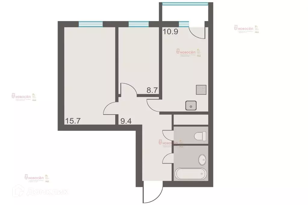 Продаётся 2-к квартира, 49.7 м - Фото 1
