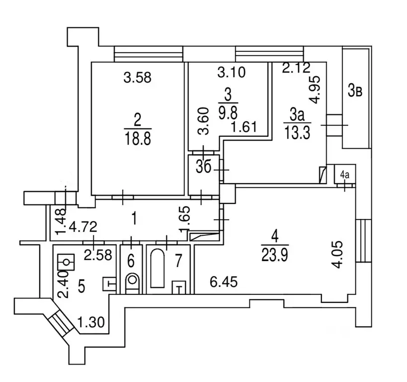 4-к кв. Москва Большая Почтовая ул., 18/20К15 (96.0 м) - Фото 0
