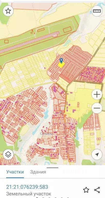 Участок в Чувашия, Чебоксарский муниципальный округ, пос. Синьялы  ... - Фото 1