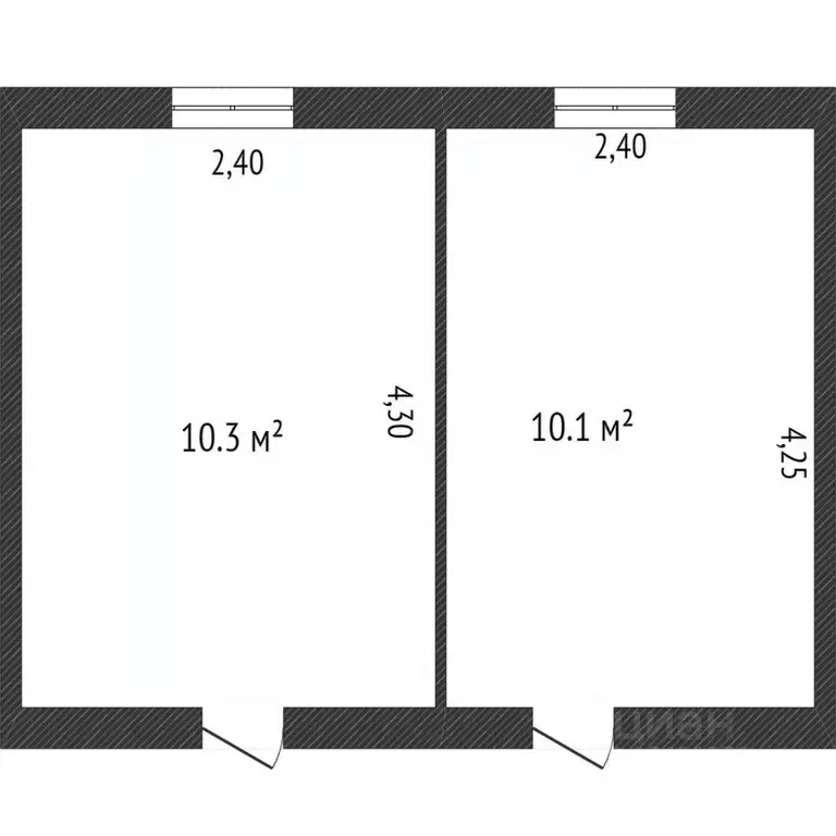 Комната Белгородская область, Белгород ул. Железнякова, 22 (19.0 м) - Фото 1