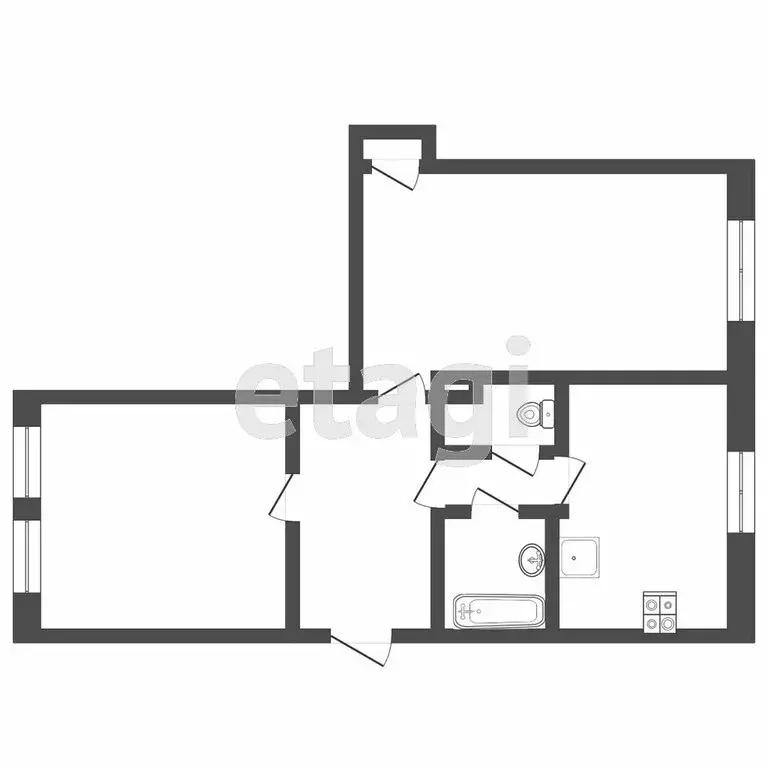 2-комнатная квартира: Тверь, проспект Чайковского, 90 (52.1 м) - Фото 0