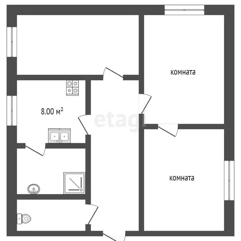 Квартира, 3 комнаты, 65 м - Фото 0