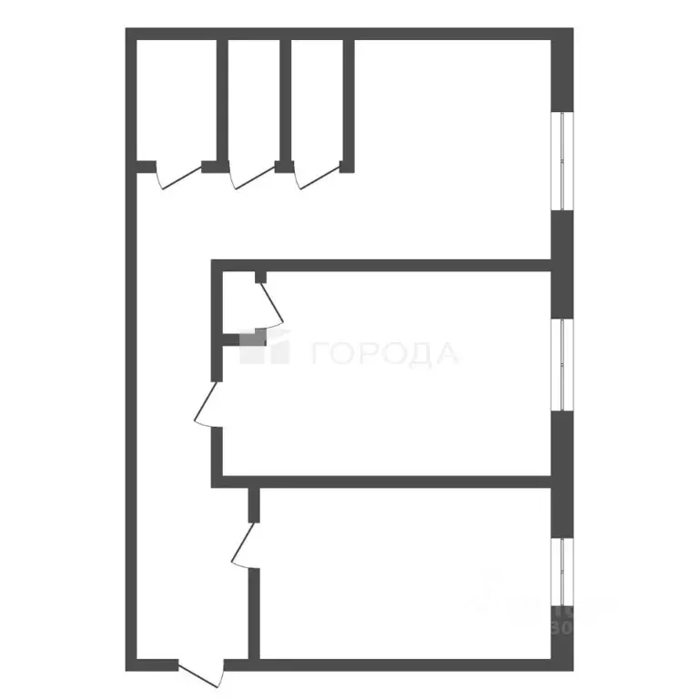 2-к кв. Кемеровская область, Новокузнецк просп. Металлургов, 36 (61.0 ... - Фото 2