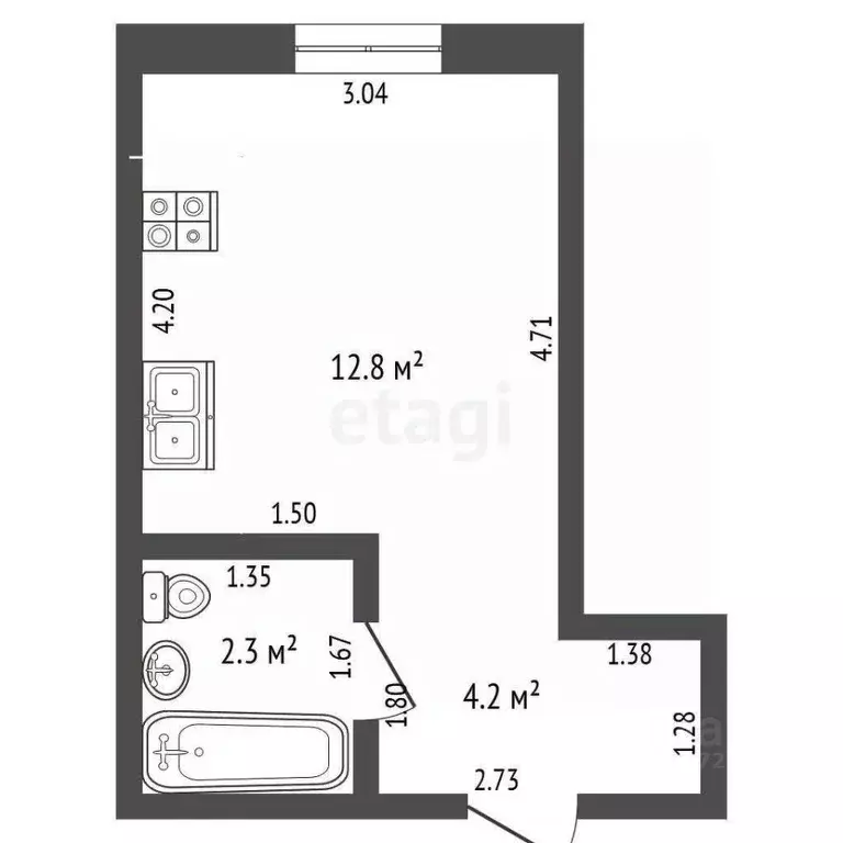 Комната Башкортостан, Стерлитамак просп. Октября, 73 (18.0 м) - Фото 1