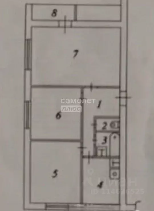 3-к кв. Московская область, Дзержинский ул. Лермонтова, 5 (60.4 м) - Фото 1