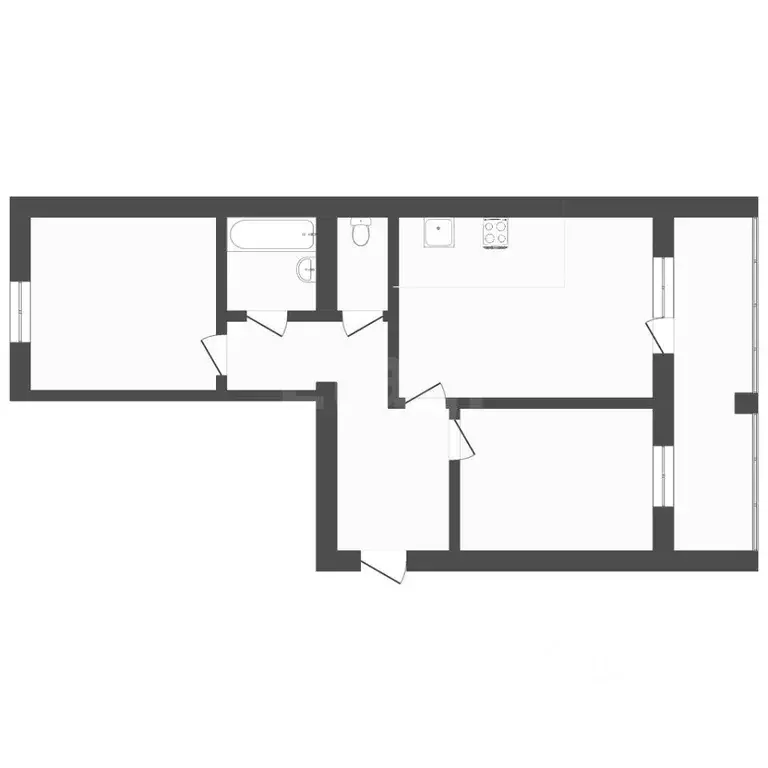 2-к кв. Тюменская область, Тюмень ул. Линейная, 15 (65.0 м) - Фото 2