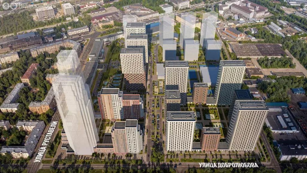 2-комнатная квартира: Москва, жилой комплекс Руставели 14 (61.4 м) - Фото 1