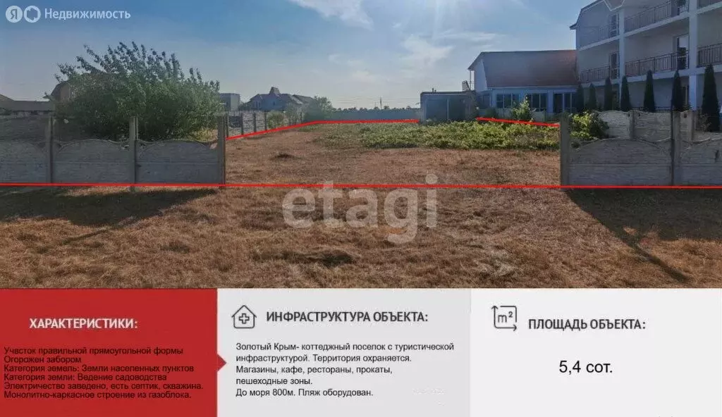 Участок в Окунёвское сельское поселение, коттеджный посёлок Золотой ... - Фото 1